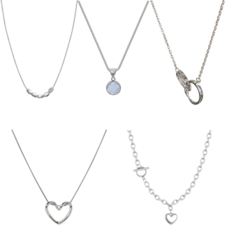 SHAHEEBA 5 Piece Pendant Necklace Set